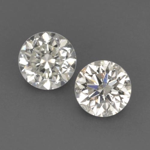 Pedras preciosas de diamante branco natural de 0,19 ct, corte redondo, VVS-VS