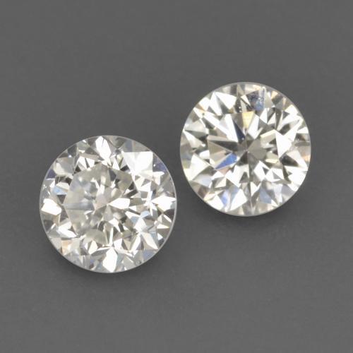 Pedras preciosas de diamante branco natural de 0,19 ct, corte redondo, VVS-VS