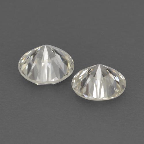 Pedras preciosas de diamante branco natural de 0,19 ct, corte redondo, VVS-VS