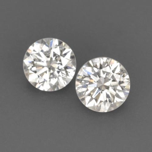 Pedras preciosas de diamante branco natural de 0,13 ct, corte redondo, VVS-VS