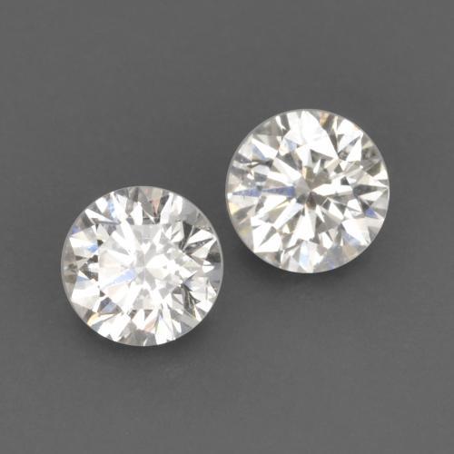 Pedras preciosas de diamante branco natural de 0,13 ct, corte redondo, VVS-VS