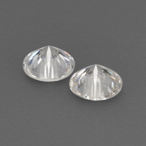 Pedras preciosas de diamante branco natural de 0,13 ct, corte redondo, VVS-VS