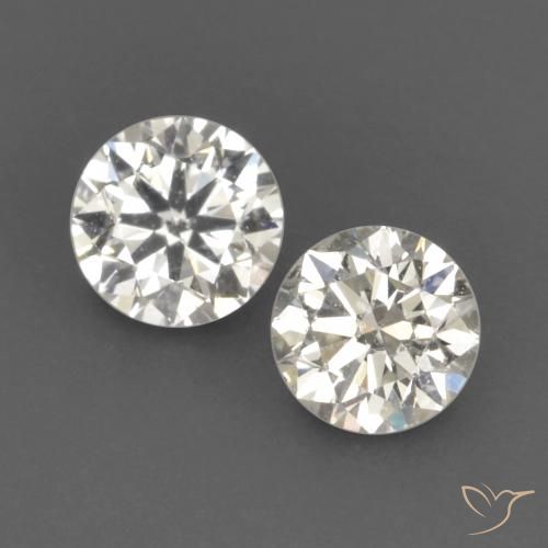 0.18ctw Natural J Diamante, Redondo, VVS-VS