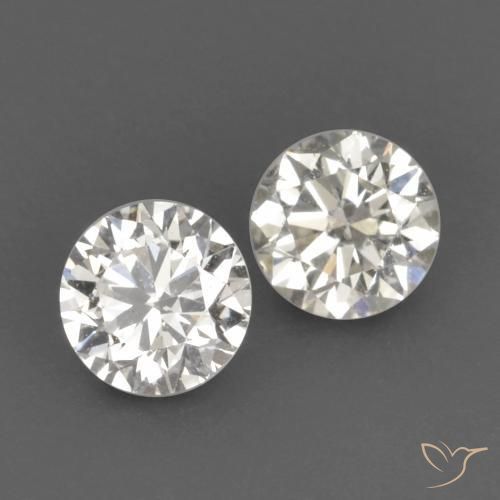 Pedras preciosas de Diamante J natural de 0.18 ct, Redondo, VVS-VS