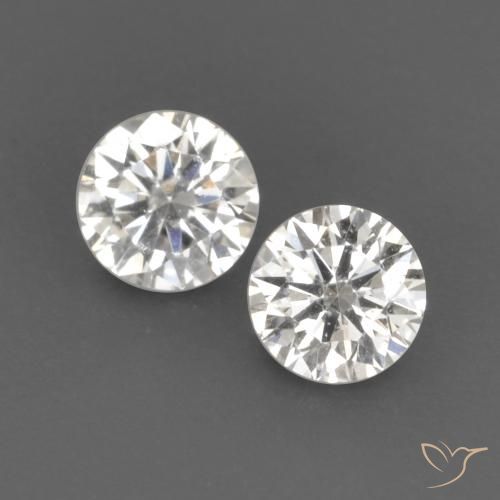 Diamante branco de 0,14 quilates, corte de diamante de 2,6 mm da Índia, Photo A