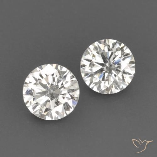 Pedras preciosas de diamante h natural de 0,14 ct, corte redondo, VVS-VS
