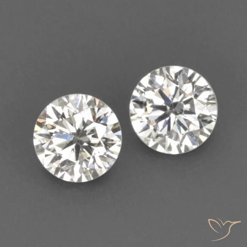 Pedras preciosas de Diamante H natural de 0.15 ct, Redondo, VVS-VS