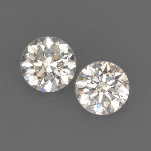 Pedras preciosas de diamante branco natural de 0,17 ct, corte redondo, VVS-VS