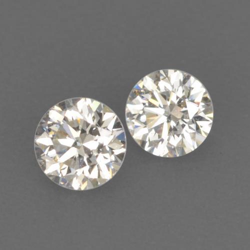 Pedras preciosas de diamante branco natural de 0,17 ct, corte redondo, VVS-VS
