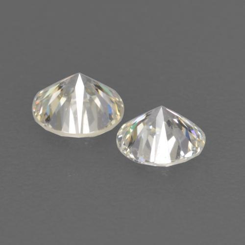 Pedras preciosas de diamante branco natural de 0,17 ct, corte redondo, VVS-VS