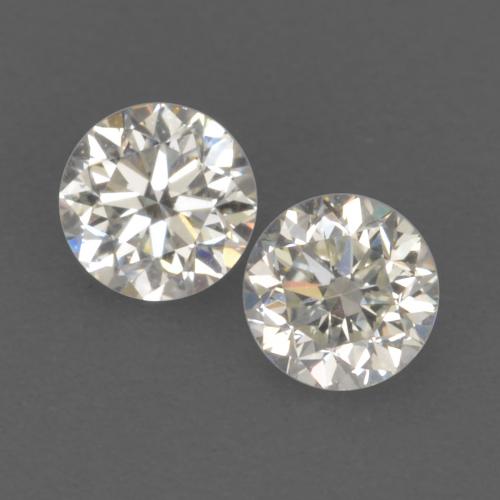 Pedras preciosas de diamante branco natural de 0,22 ct, corte redondo, VVS-VS