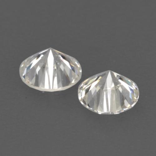 Pedras preciosas de diamante branco natural de 0,22 ct, corte redondo, VVS-VS