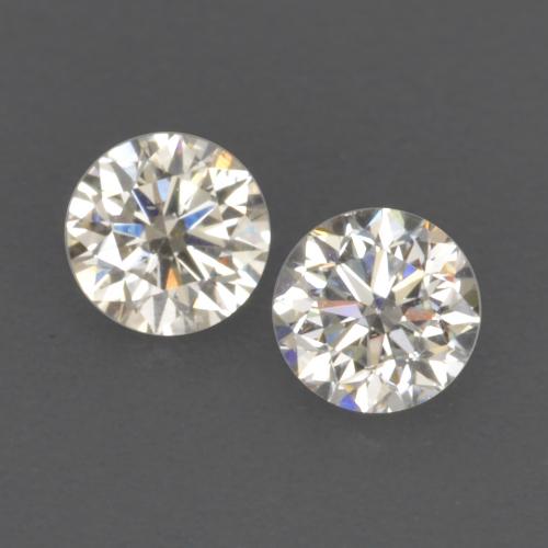 Pedras preciosas de diamante branco natural de 0,17 ct, corte redondo, VVS-VS