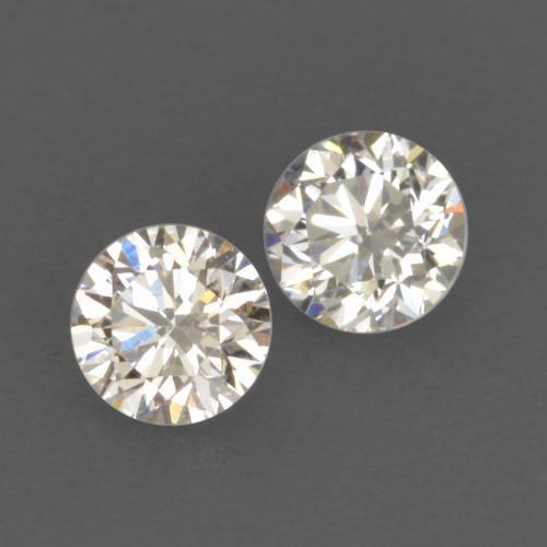 Pedras preciosas de diamante branco natural de 0,17 ct, corte redondo, VVS-VS