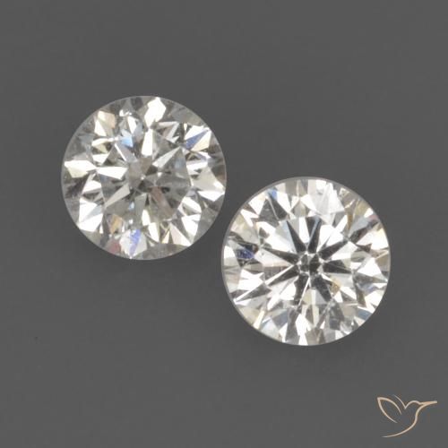 0.18ctw Natural I Diamante, Redondo, VVS-VS