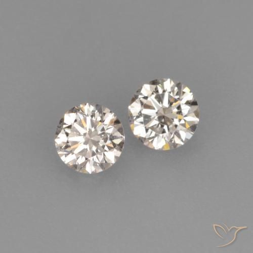 Pedras preciosas de Diamante K natural de 0.15 ct, Redondo, VVS-VS