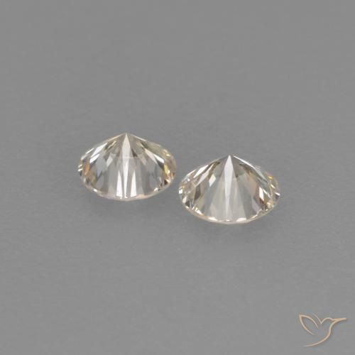 Pedras preciosas de Diamante K natural de 0.15 ct, Redondo, VVS-VS