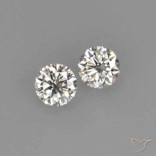 Pedras preciosas de Diamante L natural de 0.14 ct, Redondo, VVS-VS