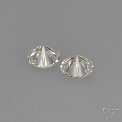 Pedras preciosas de Diamante L natural de 0.14 ct, Redondo, VVS-VS