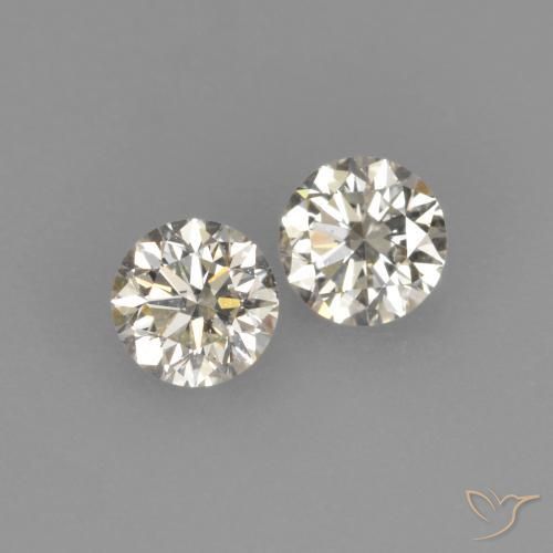 Pedras preciosas de diamante l natural de 0,23 ct, corte redondo, VVS-VS