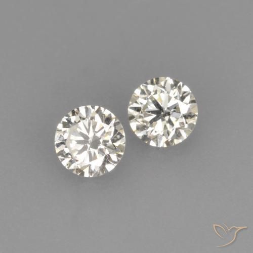 Pedras preciosas de Diamante L natural de 0.18 ct, Redondo, VVS-VS