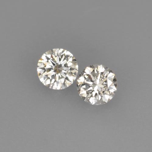 Pedras preciosas de diamante branco quente natural de 0,14 ct, corte redondo, VVS-VS