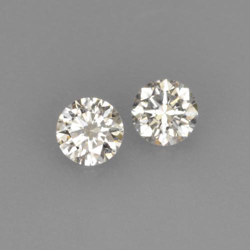Pedras preciosas de diamante branco quente natural de 0,14 ct, corte redondo, VVS-VS