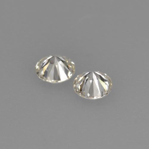 Pedras preciosas de diamante branco quente natural de 0,14 ct, corte redondo, VVS-VS