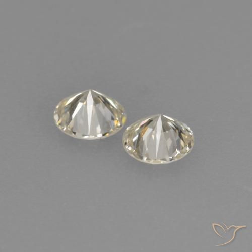 Pedras preciosas de Diamante K natural de 0.17 ct, Redondo, VVS-VS
