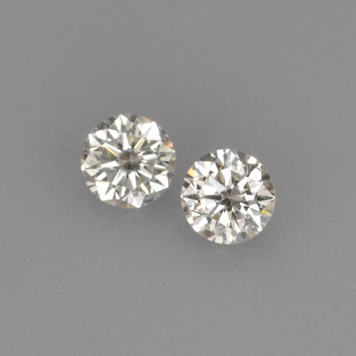 Pedras preciosas de diamante branco natural de 0,13 ct, corte redondo, VVS-VS