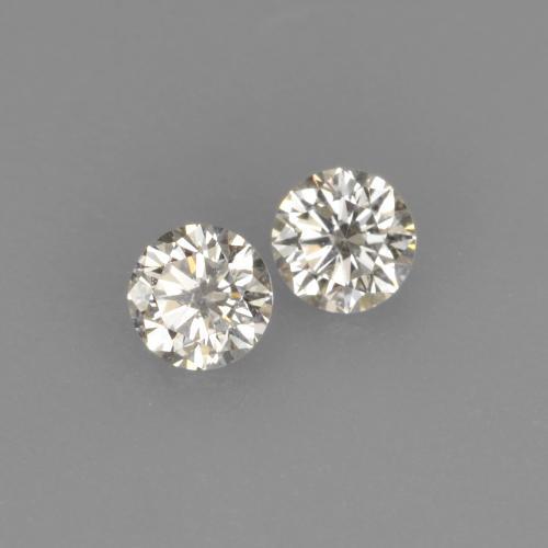 Pedras preciosas de diamante branco natural de 0,13 ct, corte redondo, VVS-VS