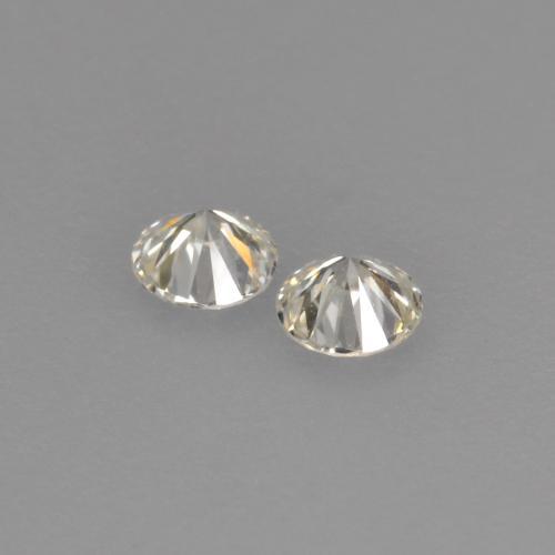 Pedras preciosas de diamante branco natural de 0,13 ct, corte redondo, VVS-VS