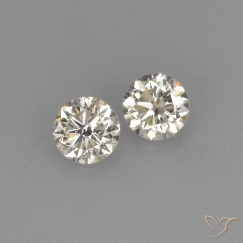 Pedras preciosas de Diamante L natural de 0.17 ct, Redondo, VVS-VS
