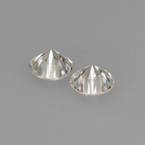 Pedras preciosas de diamante branco natural de 0,22 ct, corte redondo, VVS-VS