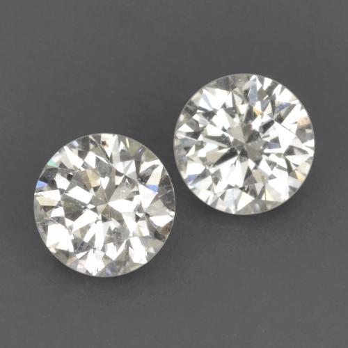 Pedras preciosas de Diamante branco quente natural de 0.21 ct, Corte Redondo, VVS-VS