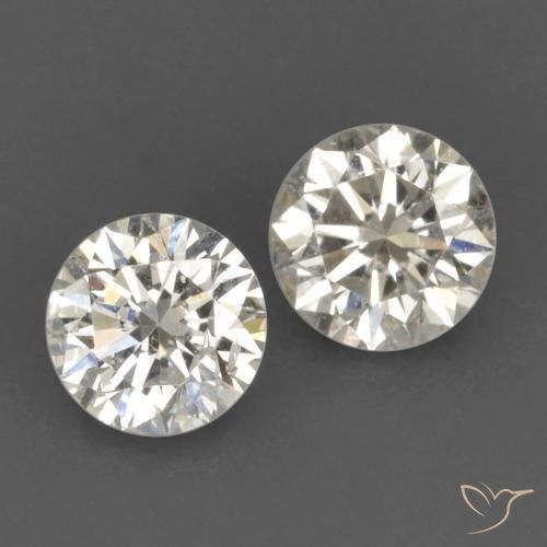 Pedras preciosas de Diamante J natural de 0.22 ct, Redondo, VVS-VS