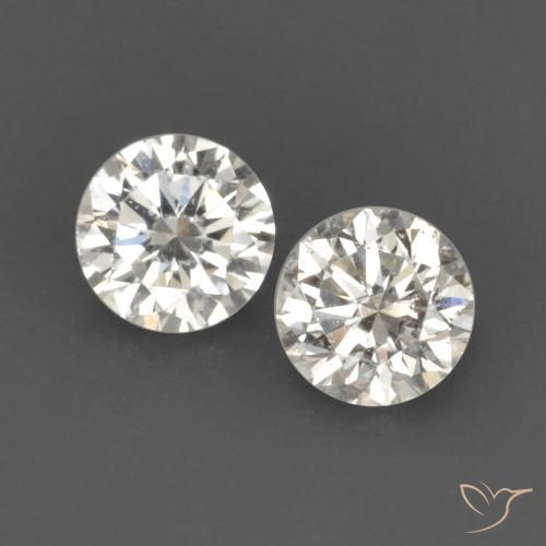Pedras preciosas de Diamante J natural de 0.15 ct, Redondo, VVS-VS