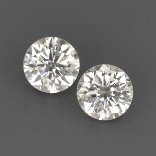 Pedras preciosas de diamante branco natural de 0,16 ct, corte redondo, VVS-VS