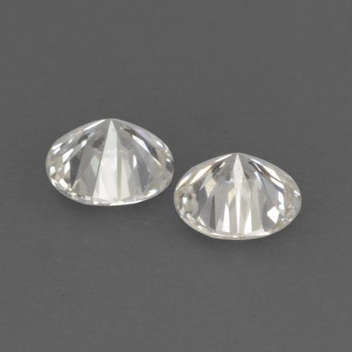 Pedras preciosas de diamante branco natural de 0,16 ct, corte redondo, VVS-VS