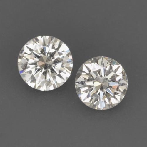Pedras preciosas de diamante branco natural de 0,16 ct, corte redondo, VVS-VS