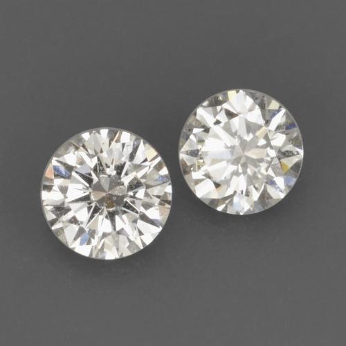 Pedras preciosas de diamante branco natural de 0,16 ct, corte redondo, VVS-VS