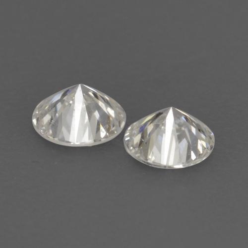 Pedras preciosas de diamante branco natural de 0,16 ct, corte redondo, VVS-VS