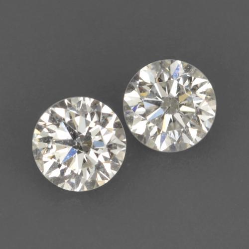 Pedras preciosas de diamante branco natural de 0,18 ct, corte redondo, VVS-VS