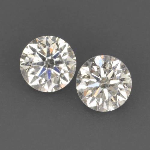 Pedras preciosas de diamante branco natural de 0,18 ct, corte redondo, VVS-VS