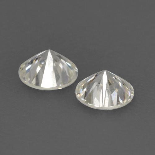 Pedras preciosas de diamante branco natural de 0,18 ct, corte redondo, VVS-VS