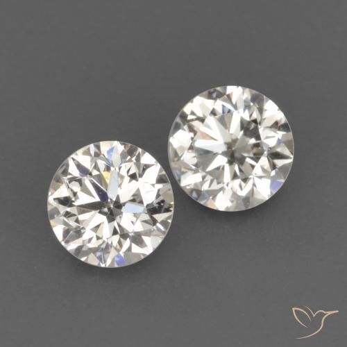 Pedras preciosas de Diamante H natural de 0.17 ct, Redondo, VVS-VS