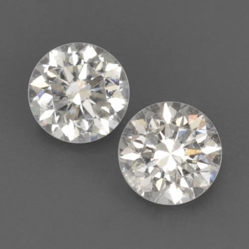 Pedras preciosas de diamante branco natural de 0,23 ct, corte redondo, VVS-VS