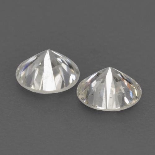 Pedras preciosas de diamante branco natural de 0,23 ct, corte redondo, VVS-VS