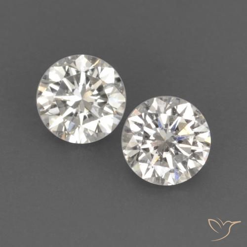 0.14ctw Natural H Diamante, Redondo, VVS-VS