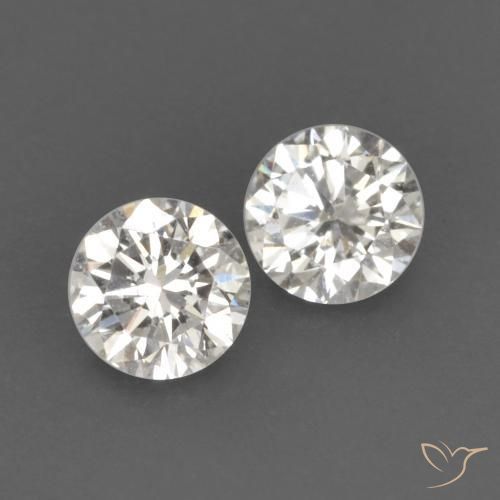 Pedras preciosas de Diamante H natural de 0.14 ct, Redondo, VVS-VS